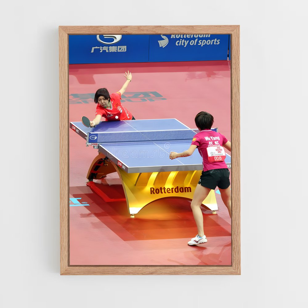 Poster Smash et Service – affiche Tennis de table (vue 4)